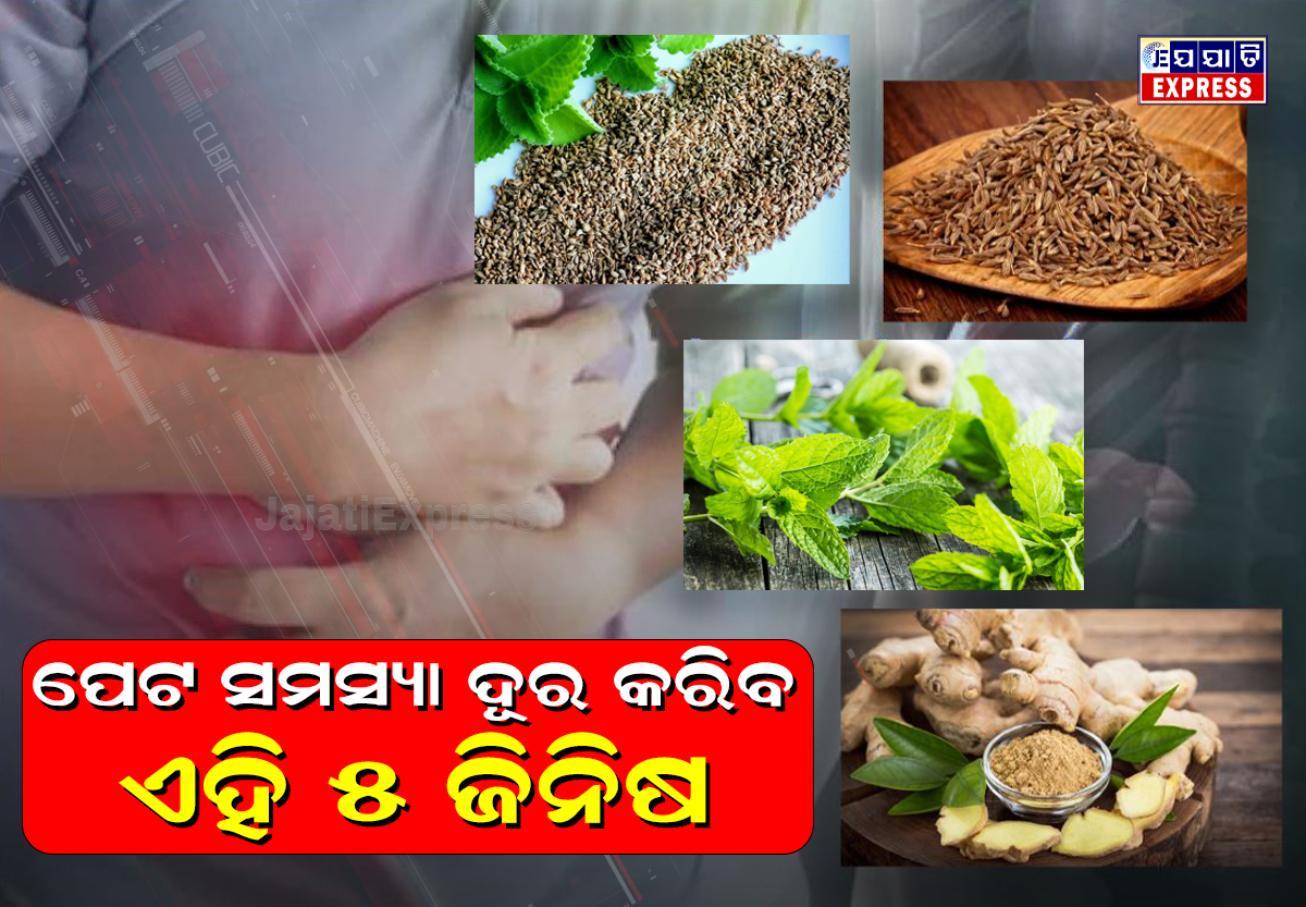 ପେଟ ସମସ୍ୟା ଦୂର କରିବ ଏହି ୫ ଜିନିଷ