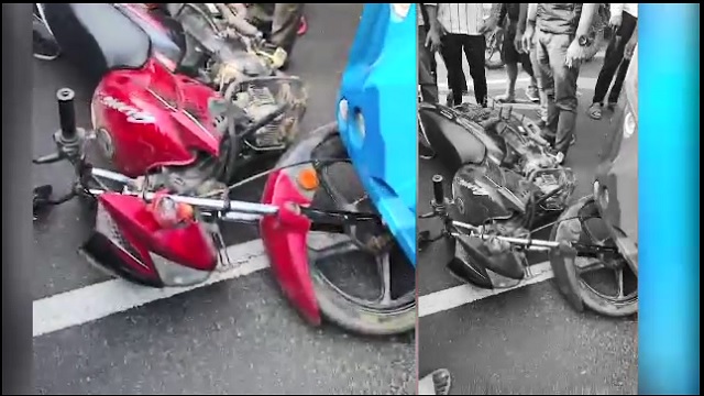 ରାଜଧାନୀରେ ପୁଣି ମାଡ଼ିଗଲା ଆମ ବସ୍, ବାଇକ୍ଚା ଳକ ଆହତ