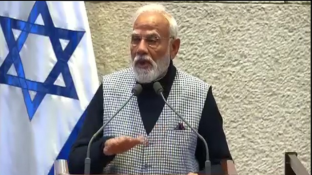 ଇସ୍ରାଏଲ ସଂସଦରେ ଆତଙ୍କବାଦ ବିରୋଧରେ ଗର୍ଜିଲେ ମୋଦି