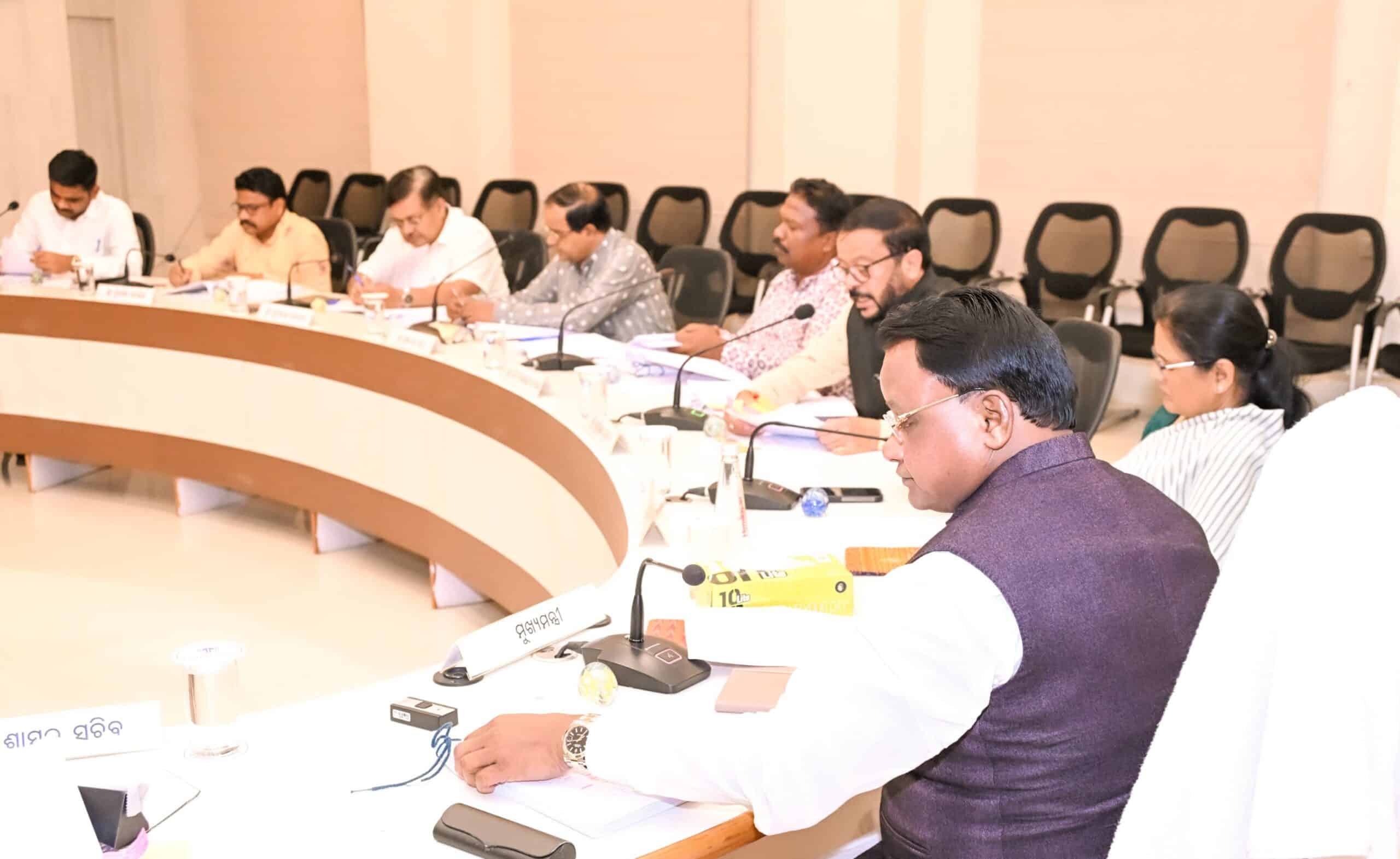 ମୁଖ୍ୟମନ୍ତ୍ରୀ ମୋହନ ମାଝୀଙ୍କ ଅଧ୍ୟକ୍ଷତାରେ ରାଜ୍ୟ କ୍ୟାବିନେଟ ବୈଠକ